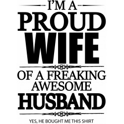 Tricou personalizat Proud wife